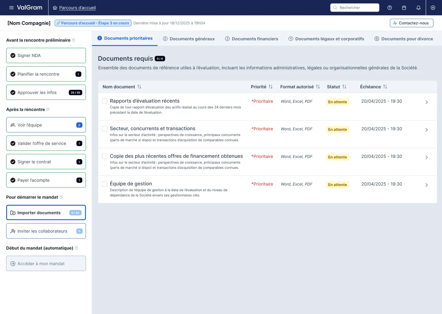 Valgram platform screenshot